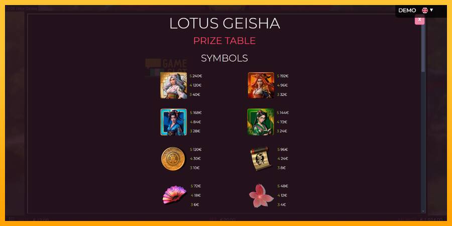 Lotus Geisha automat për para të vërteta, foto 5