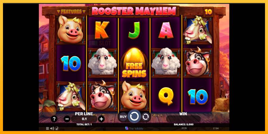 Rooster Mayhem automat për para të vërteta, foto 2