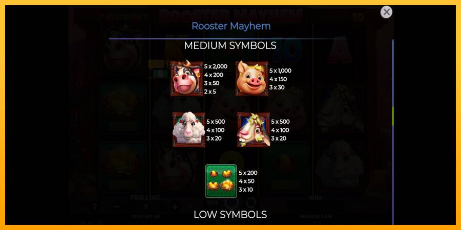 Rooster Mayhem automat për para të vërteta, foto 6