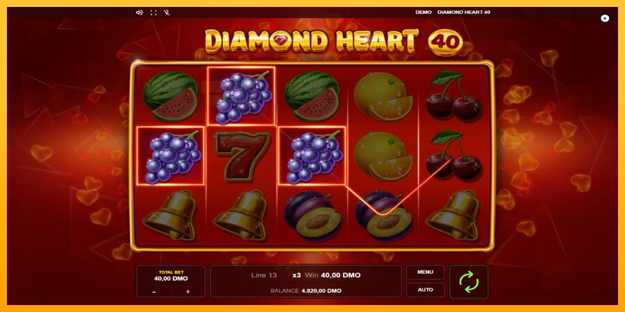 Diamond Heart 40 automat për para të vërteta, foto 2