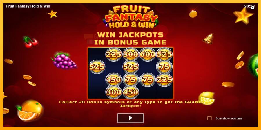 Fruit Fantasy Hold & Win automat për para të vërteta, foto 1