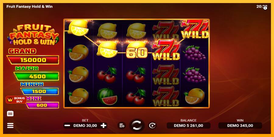 Fruit Fantasy Hold & Win automat për para të vërteta, foto 4