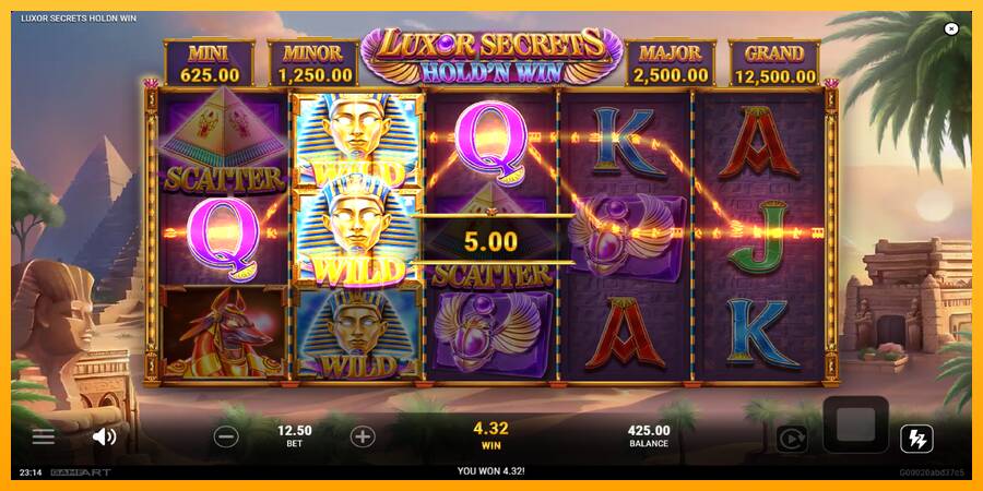 Luxor Secrets Holdn Win automat për para të vërteta, foto 3