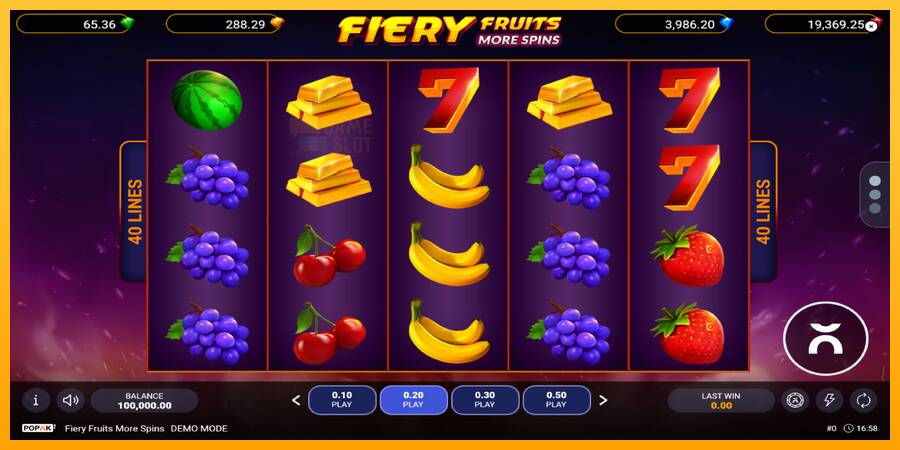 Fiery Fruits More Spins automat për para të vërteta, foto 1