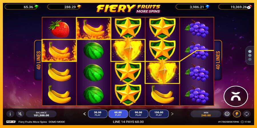 Fiery Fruits More Spins automat për para të vërteta, foto 3