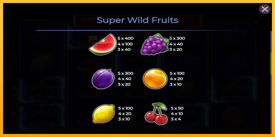 Super Wild Fruits automat për para të vërteta, foto 4