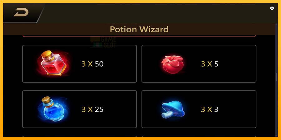 Potion Wizard automat për para të vërteta, foto 6