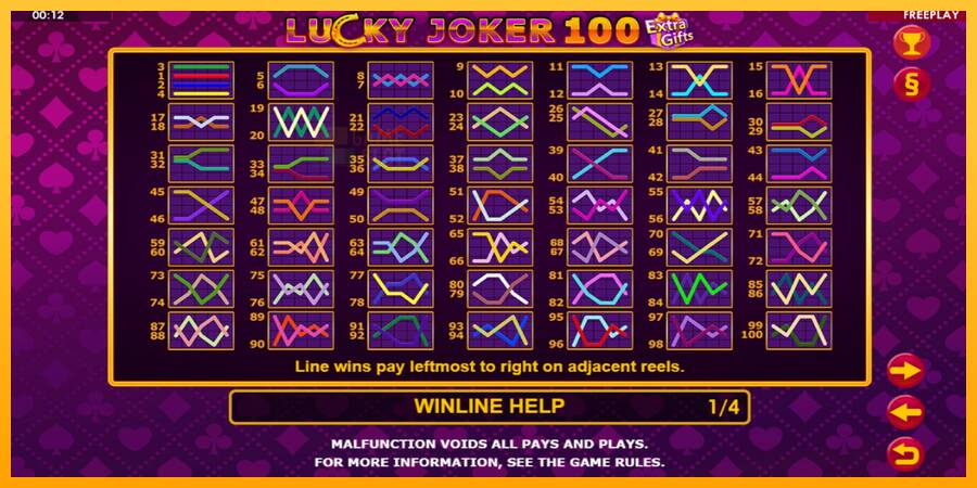 Lucky Joker 100 Extra Gifts automat për para të vërteta, foto 6