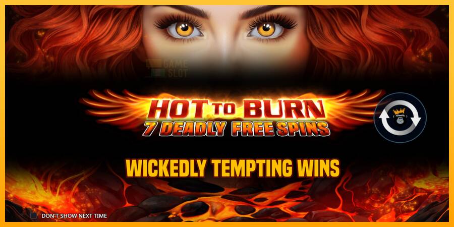 Hot to Burn - 7 Deadly Free Spins automat për para të vërteta, foto 1