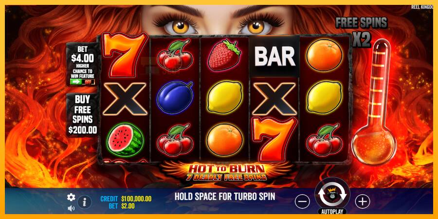 Hot to Burn - 7 Deadly Free Spins automat për para të vërteta, foto 2