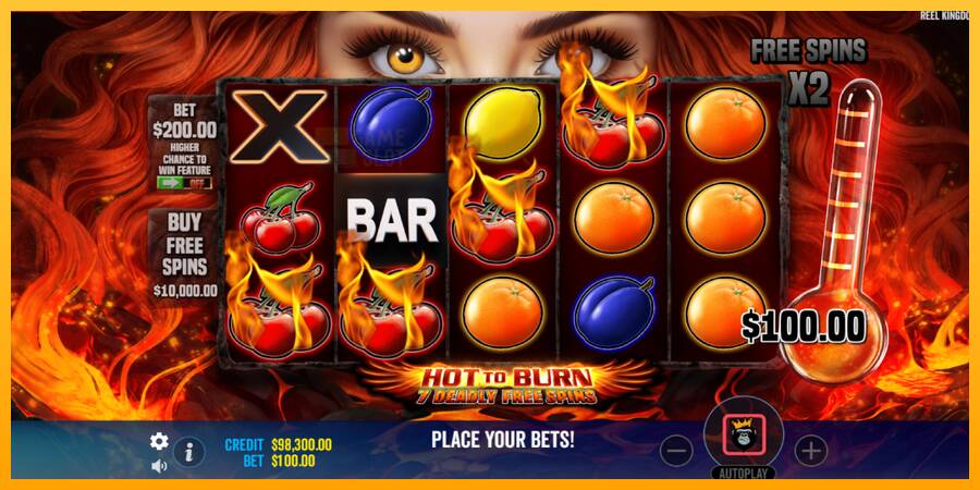 Hot to Burn - 7 Deadly Free Spins automat për para të vërteta, foto 4