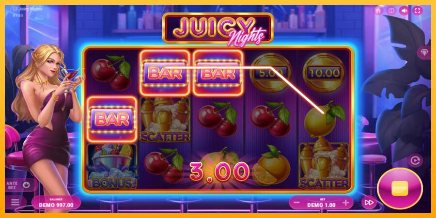 Juicy Nights automat për para të vërteta, foto 3