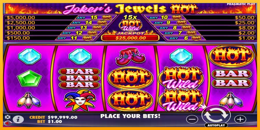 Jokers Jewels Hot automat për para të vërteta, foto 1