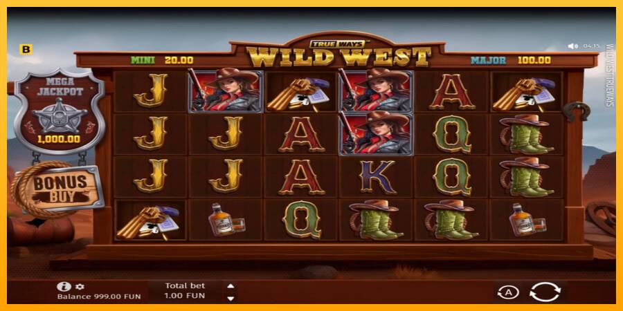 Wild West Trueways automat për para të vërteta, foto 2