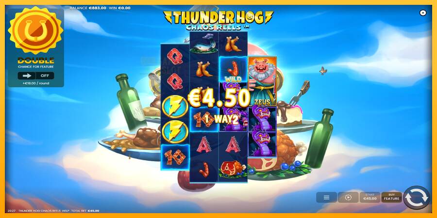 Thunder Hog Chaos Reels automat për para të vërteta, foto 4