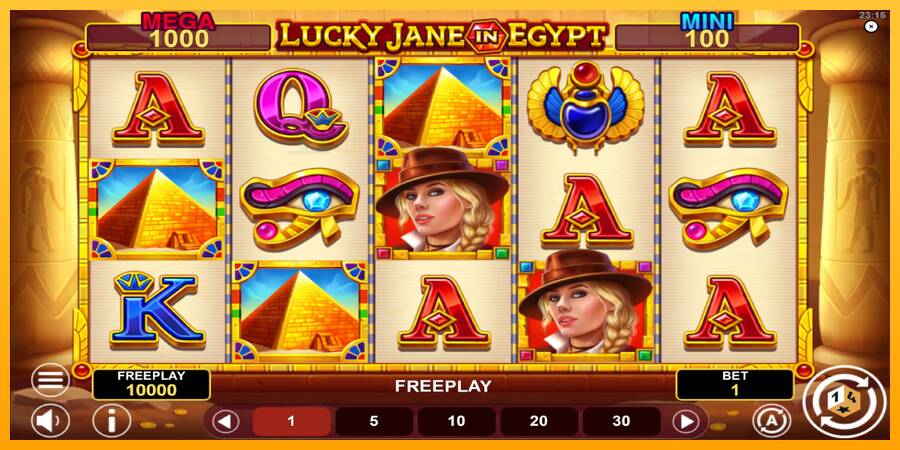 Lucky Jane in Egypt Hold & Win automat për para të vërteta, foto 2