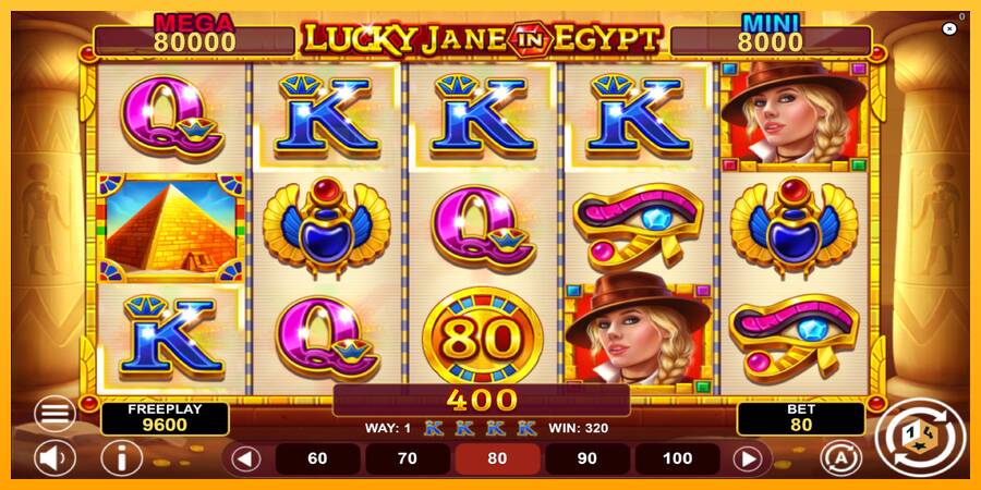 Lucky Jane in Egypt Hold & Win automat për para të vërteta, foto 3