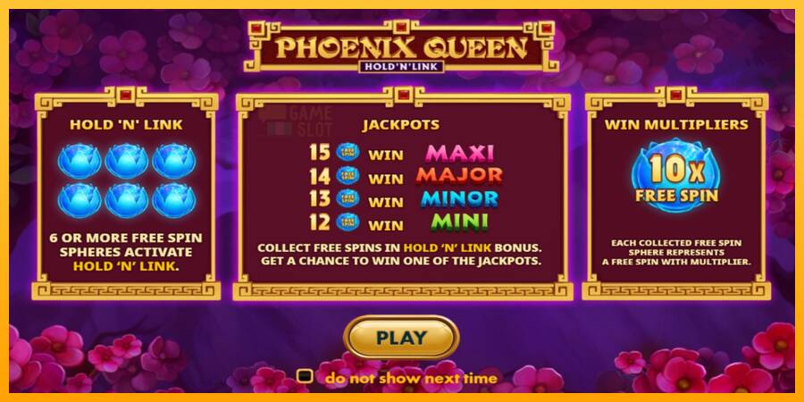 Phoenix Queen Hold N Link automat për para të vërteta, foto 1