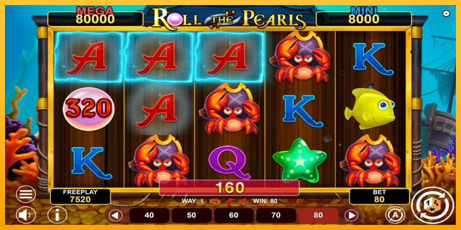 Roll The Pearls Hold & Win automat për para të vërteta, foto 4