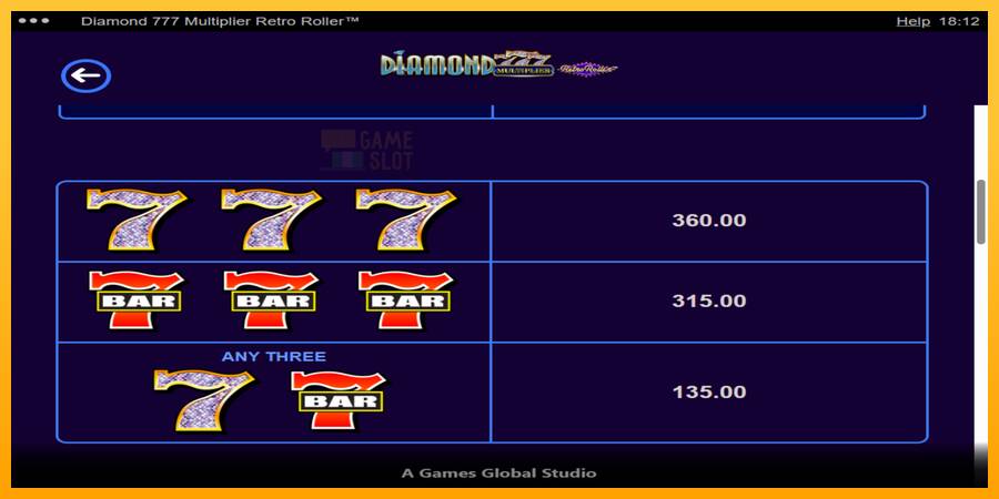 Diamond 777 Multiplier Retro Roller automat për para të vërteta, foto 6