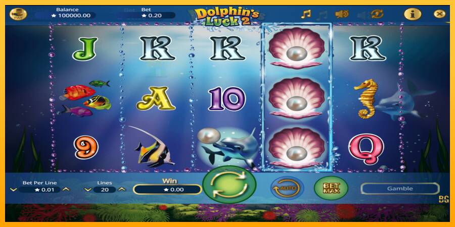 Dolphin’s Luck 2 automat për para të vërteta, foto 1