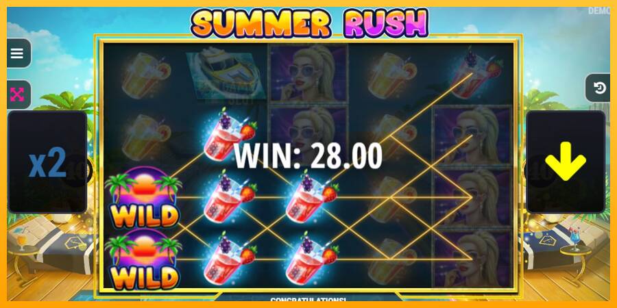 Summer Rush automat për para të vërteta, foto 4