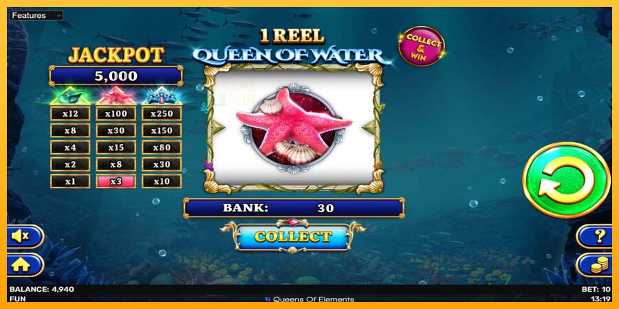 1 Reel Queen of Water automat për para të vërteta, foto 3