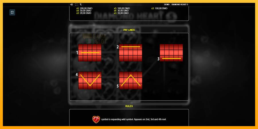 Diamond Heart 5 automat për para të vërteta, foto 7