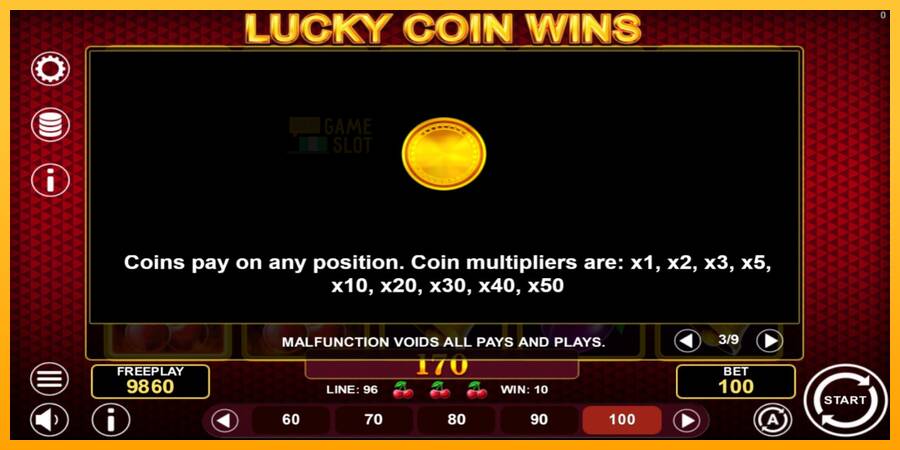 Lucky Coin Wins automat për para të vërteta, foto 6