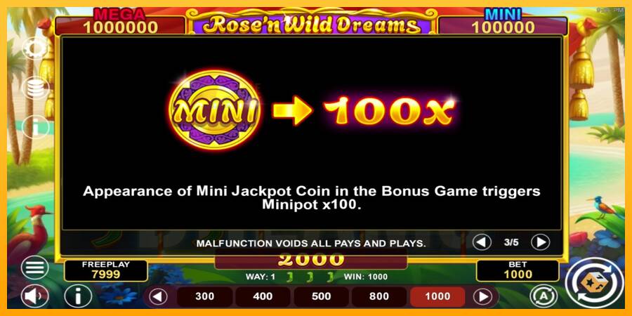 Rose’n Wild Dreams Hold & Win automat për para të vërteta, foto 6