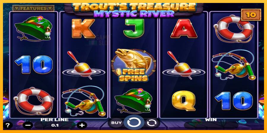 Trouts Treasure - Mystic River automat për para të vërteta, foto 1