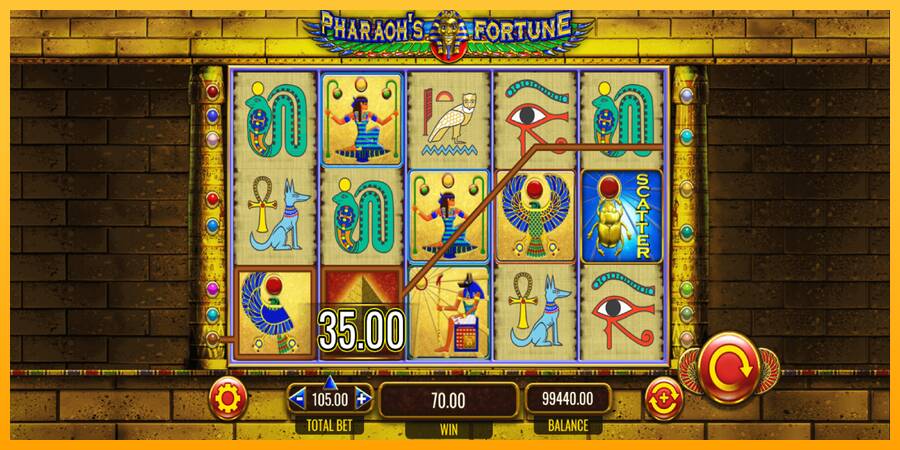 Pharaohs Fortune automat për para të vërteta, foto 3