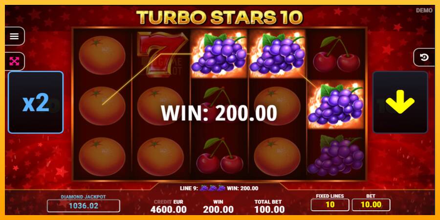 Turbo Stars 10 automat për para të vërteta, foto 3