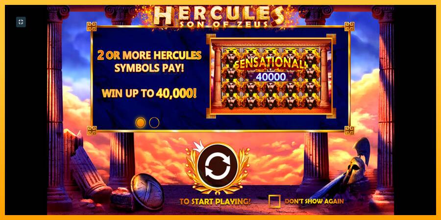 Hercules Son of Zeus automat për para të vërteta, foto 1