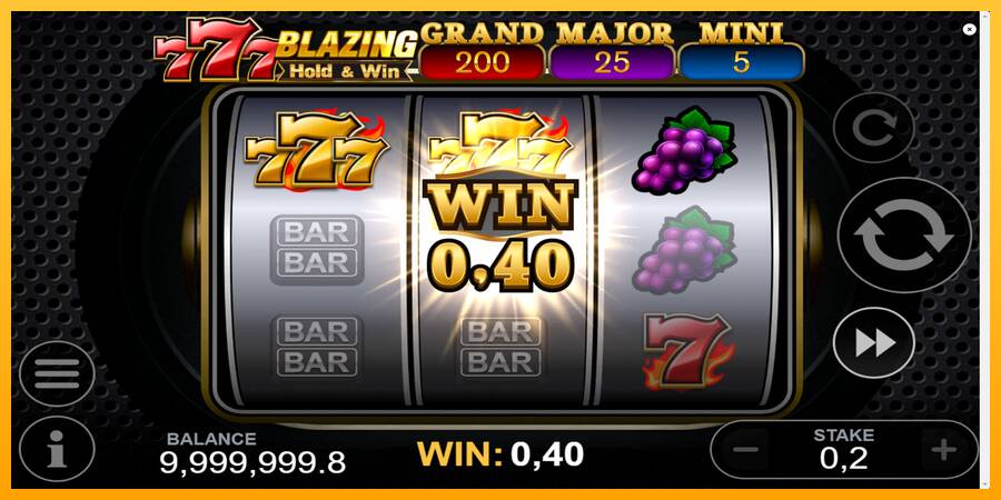 777 Blazing Hold & Win automat për para të vërteta, foto 3