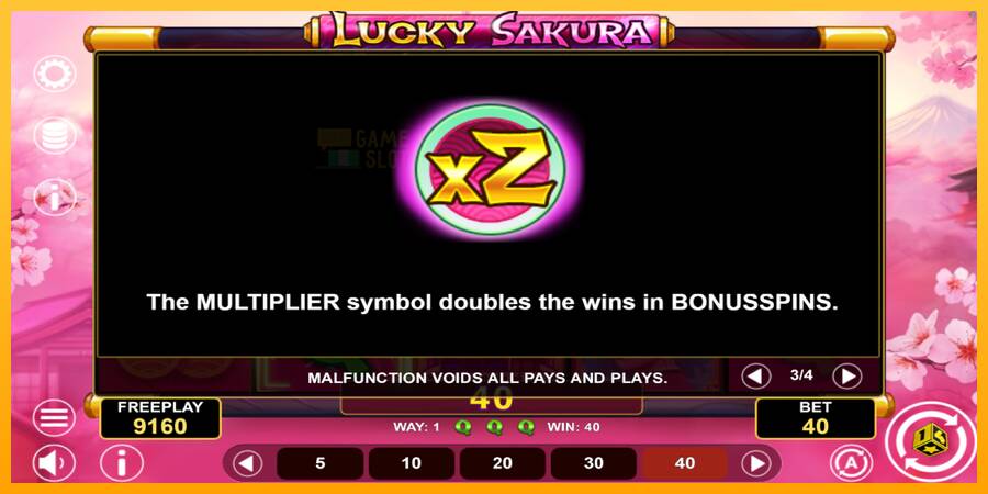 Lucky Sakura Win Spins automat për para të vërteta, foto 7