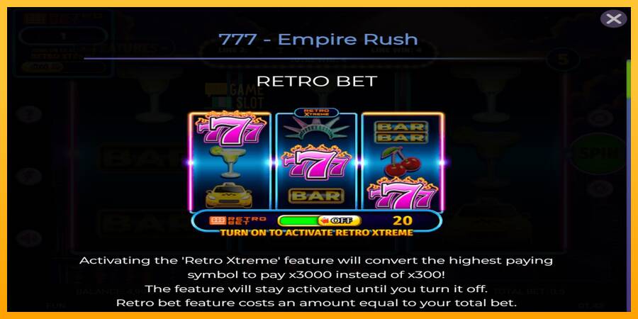 777 Empire Rush automat për para të vërteta, foto 4