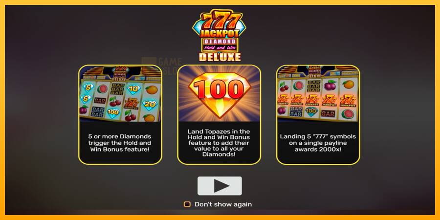 777 Jackpot Diamond Hold and Win Deluxe automat për para të vërteta, foto 1