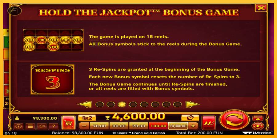 15 Coins Grand Gold Edition Score The Jackpot automat për para të vërteta, foto 5