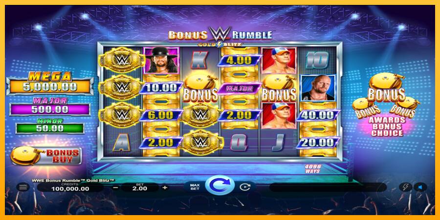 WWE Bonus Rumble Gold Blitz automat për para të vërteta, foto 1