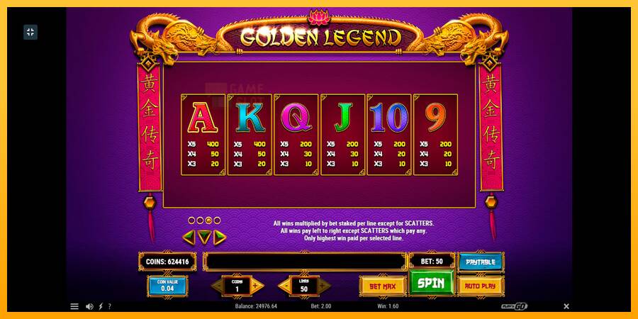 Golden Legend automat për para të vërteta, foto 6