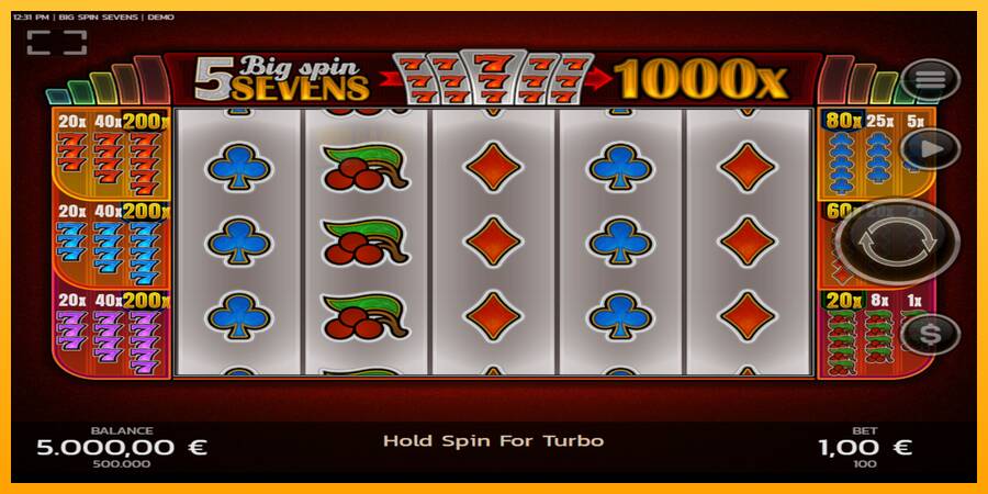 Big Spin Sevens automat për para të vërteta, foto 1