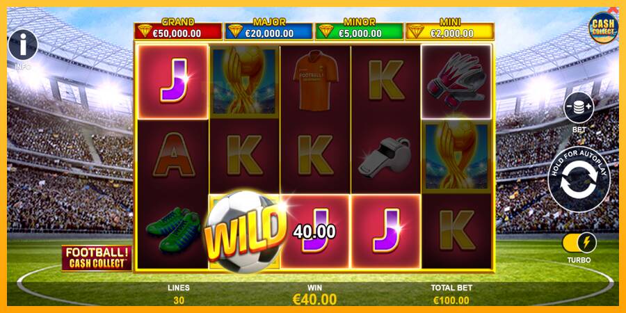 Football Cash Collect PowerPlay Jackpot automat për para të vërteta, foto 3