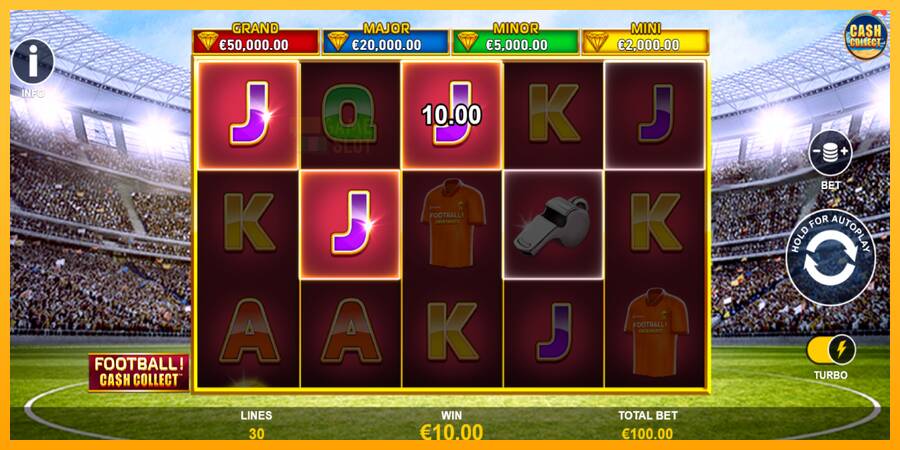 Football Cash Collect PowerPlay Jackpot automat për para të vërteta, foto 4