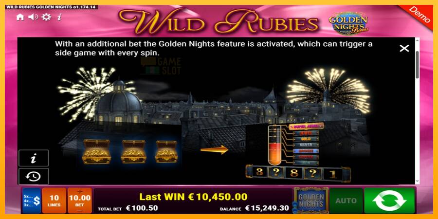 Wild Rubies Golden Nights automat për para të vërteta, foto 6