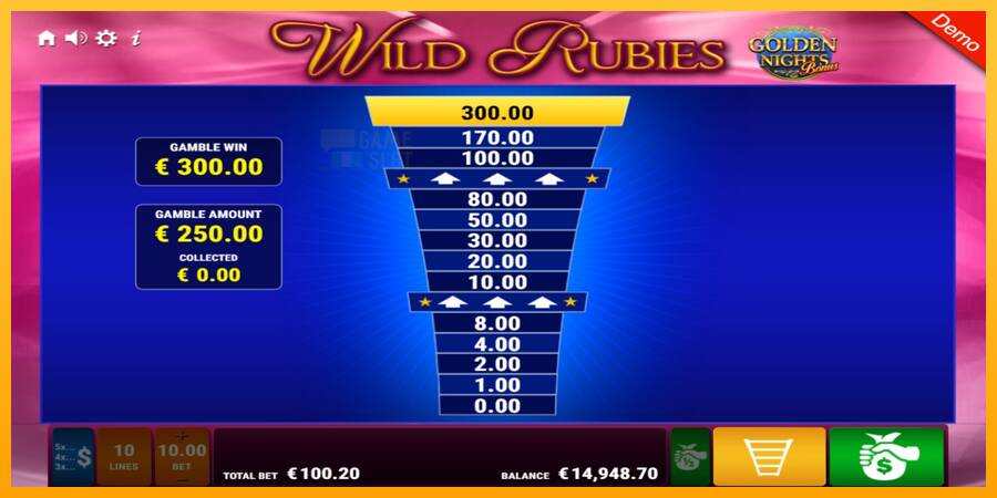 Wild Rubies Golden Nights automat për para të vërteta, foto 8