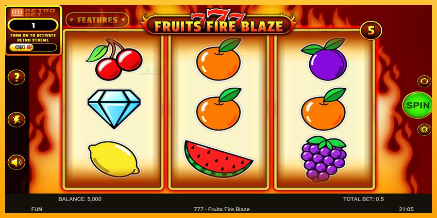 777 - Fruits Fire Blaze automat për para të vërteta, foto 2