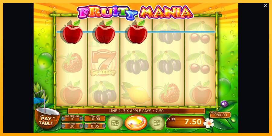 Fruity Mania automat për para të vërteta, foto 2