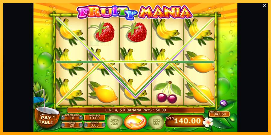 Fruity Mania automat për para të vërteta, foto 5