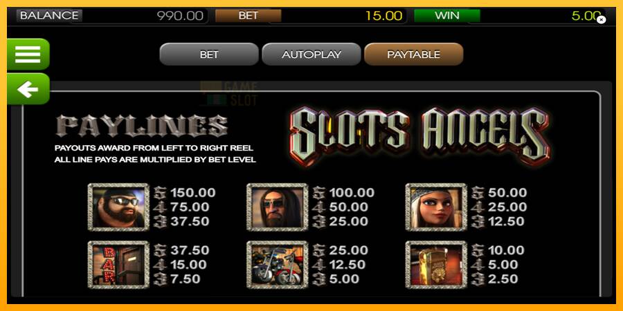 Slots Angels automat për para të vërteta, foto 5